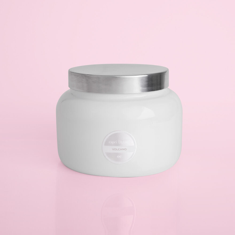 Jumbo White Jar - Volcano