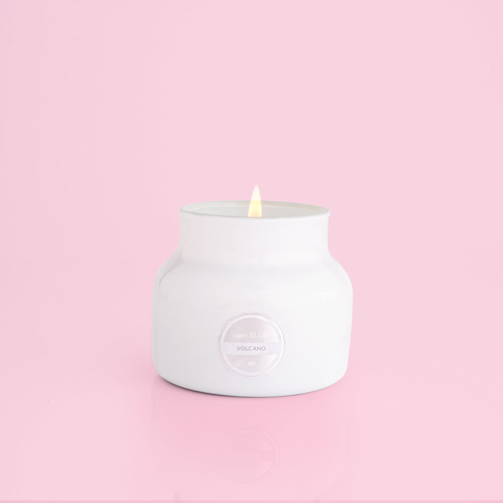 White Petite Jar - Volcano