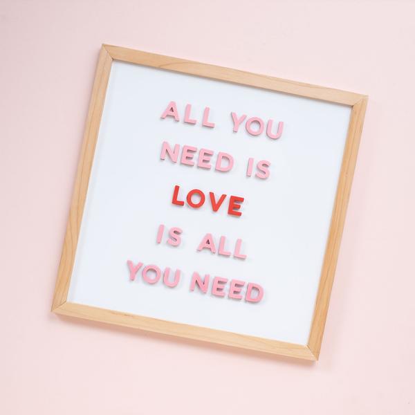 15" x 15" Magnetic Letter Board Slate - Whiteboard