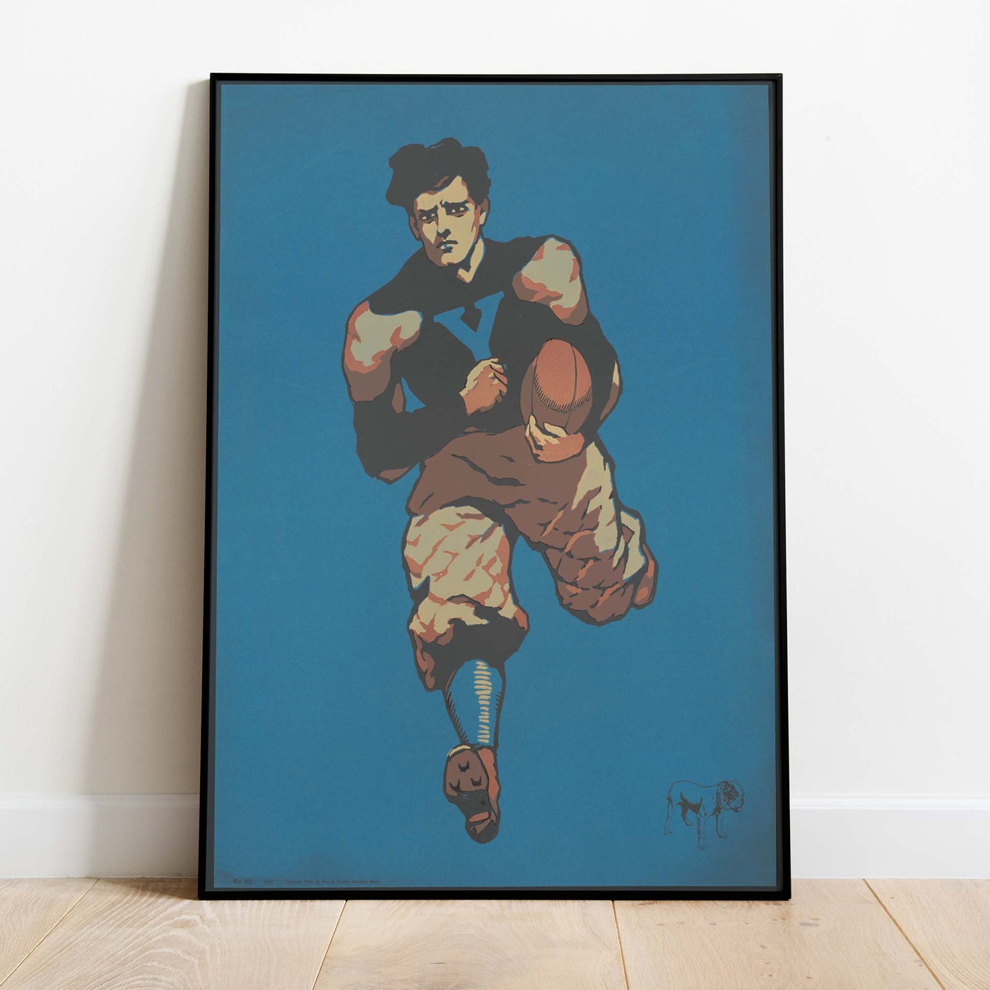 Vintage Ball Player Print