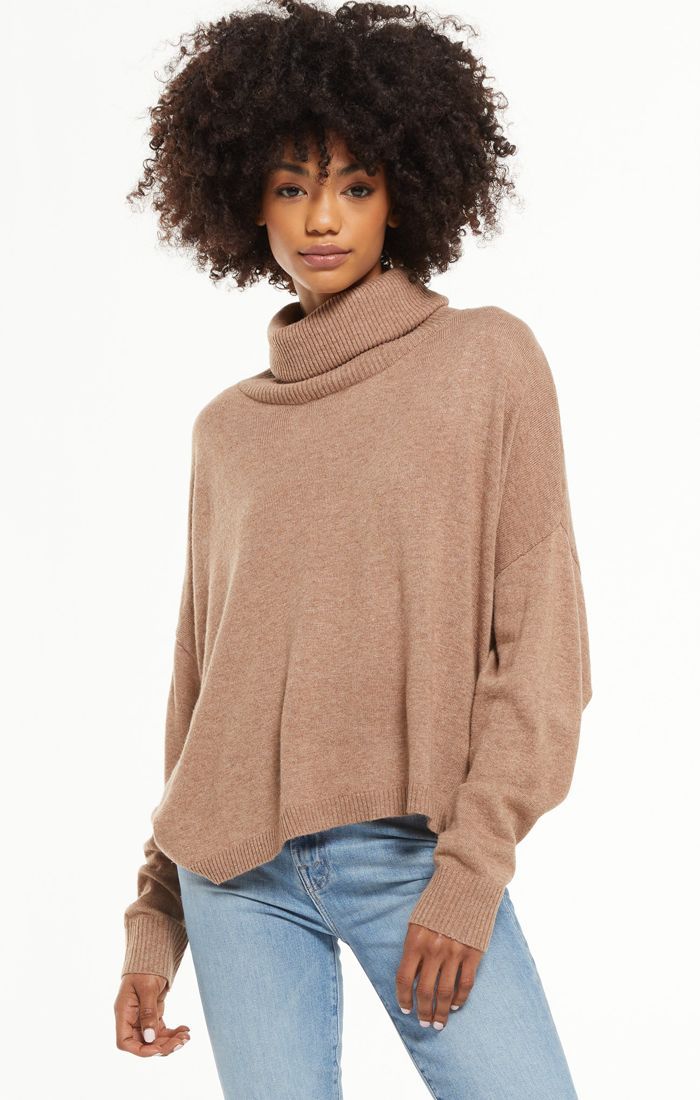Agnes Turtleneck Sweater - Desert Taupe