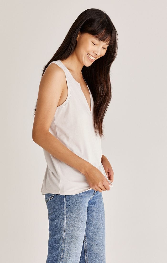 FINAL SALE-Ella Easy Tank - Soft Grey