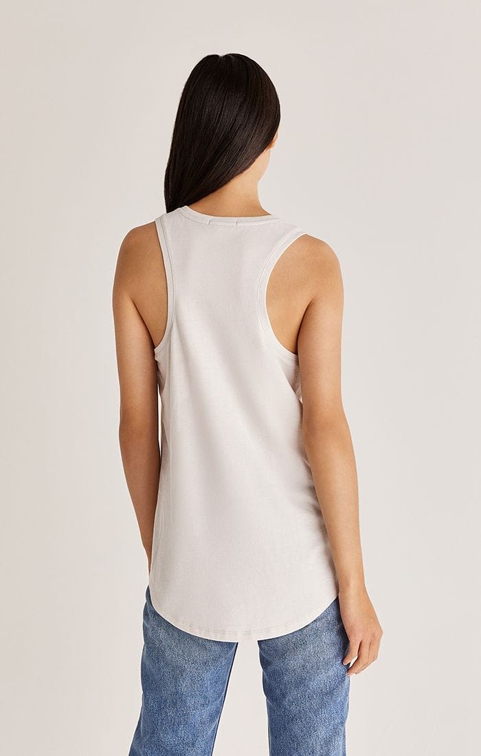 FINAL SALE-Ella Easy Tank - Soft Grey