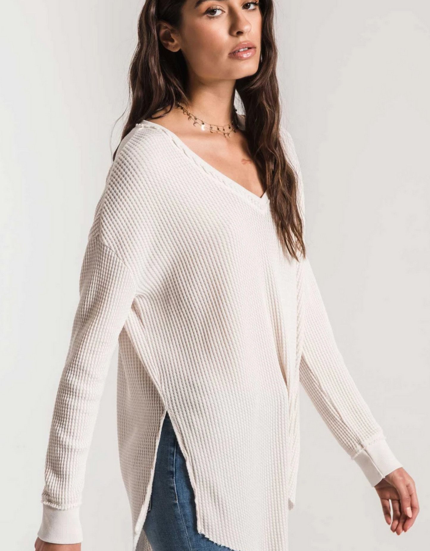 The Waffle Thermal Tunic Top