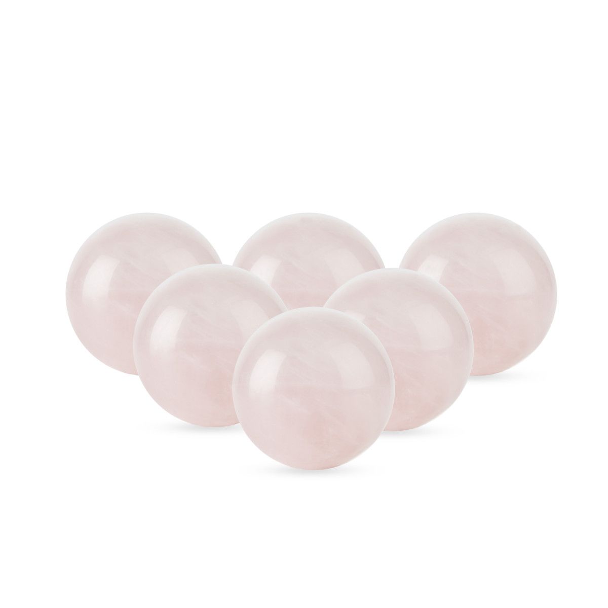Rose Quartz Wine Gems Set of 6