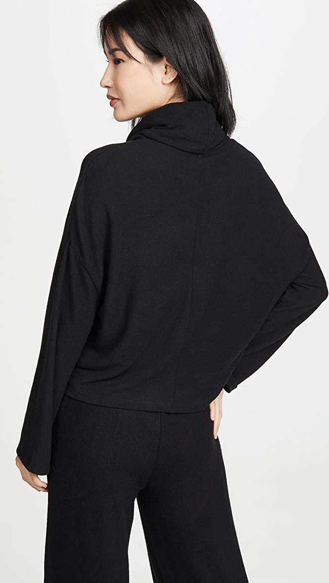 The Soft Spun Skimmer Mock Neck Top