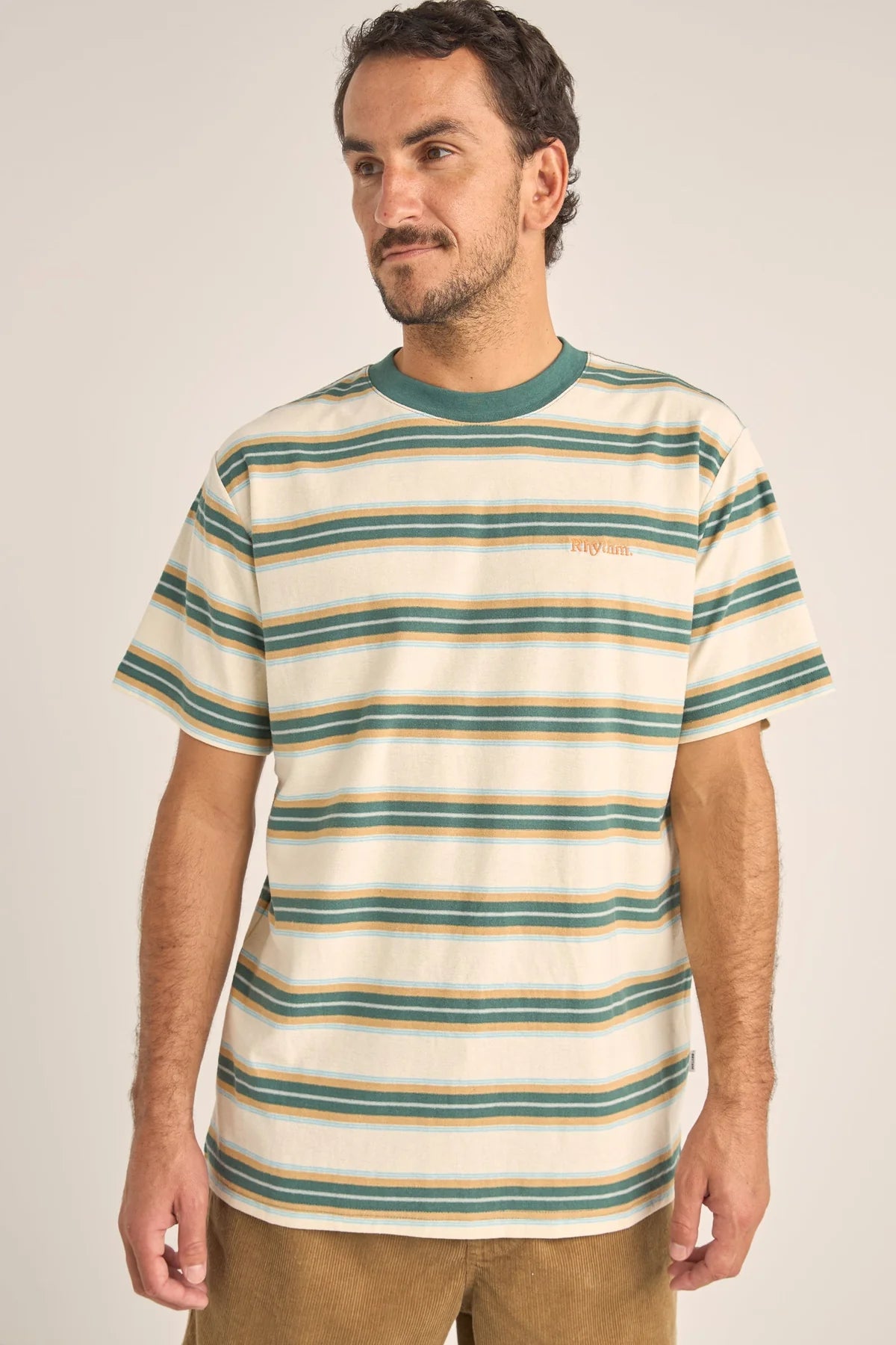 Everyday Stripe SS T-Shirt - Vintage Green