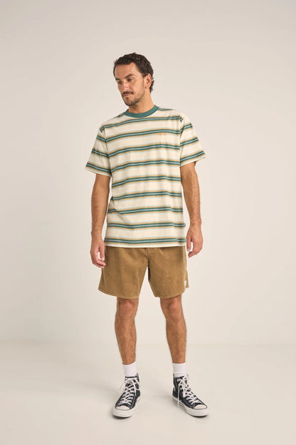 Everyday Stripe SS T-Shirt - Vintage Green