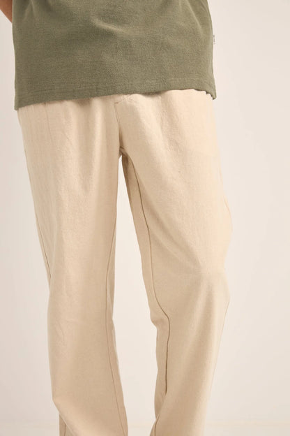 Linen Jam Pant - Bone