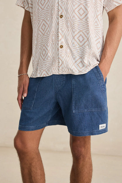 Textured Wale Jam - Washed Indigo
