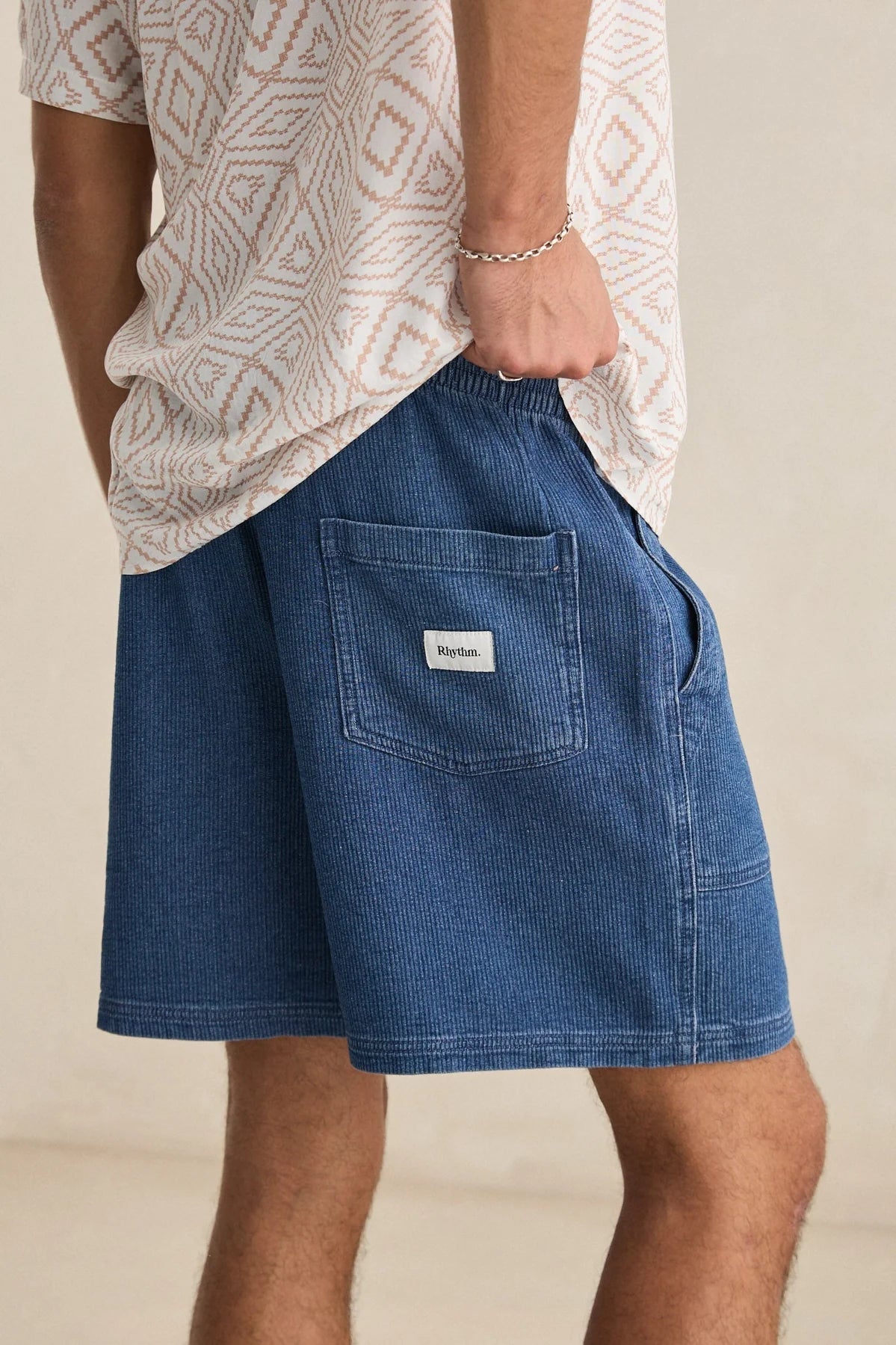 Textured Wale Jam - Washed Indigo