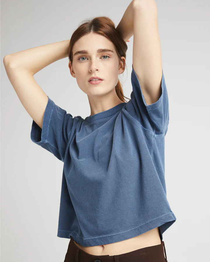 Women's Relaxed Crop Tee - Moonlit Ocean