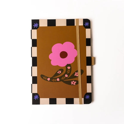Floral Soft Touch Hardbound Layflat Notebook