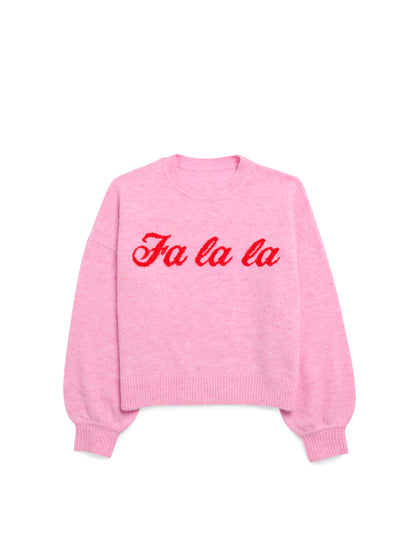 Fa La La Sweater - Bubblegum Pink