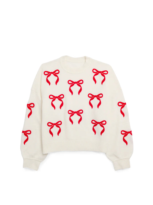 Bow Sweater - Ivory