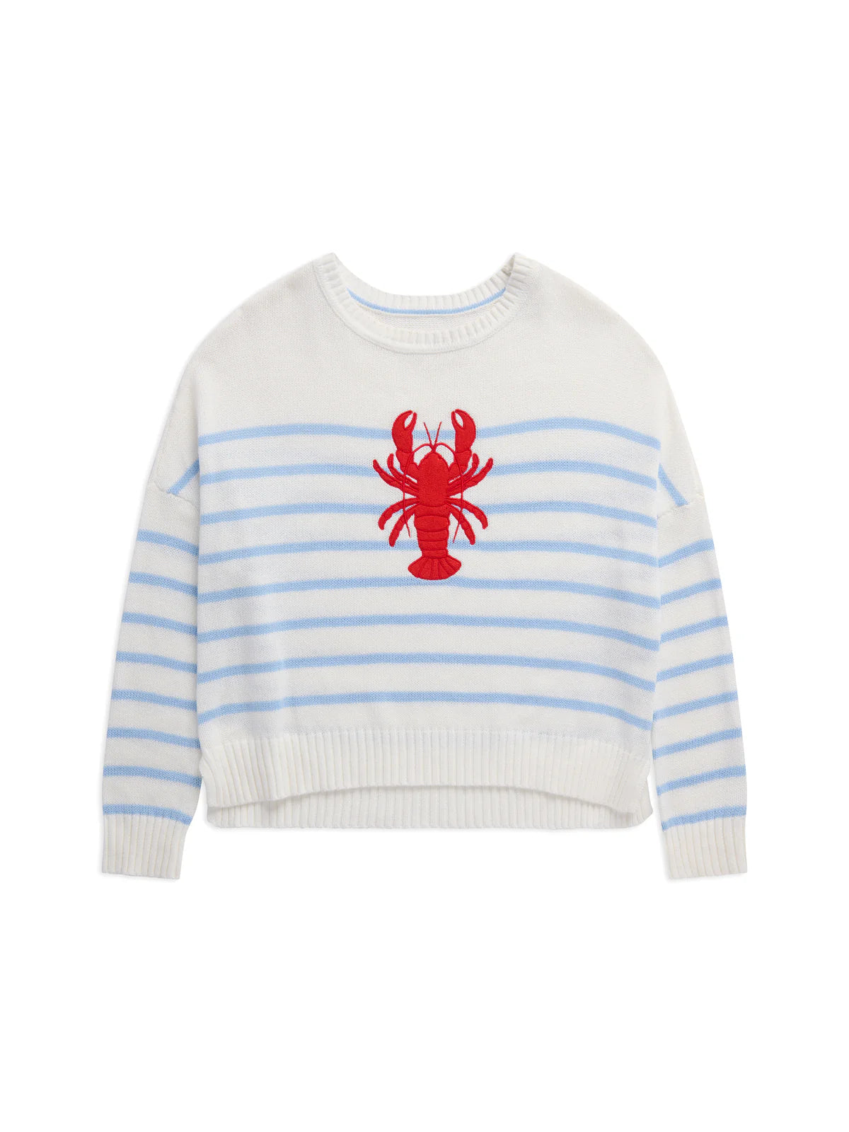 Lobster Relaxed Fashion Fit Sweater, White