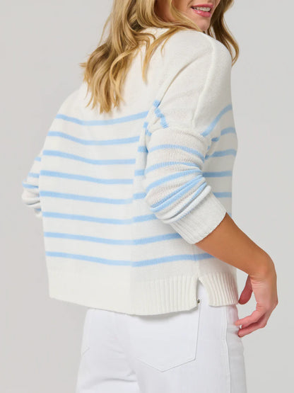 Lobster Relaxed Fashion Fit Sweater, White