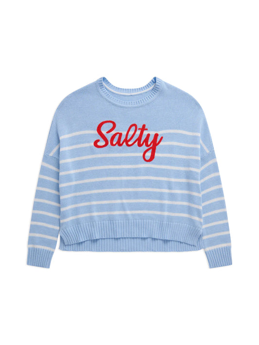 Salty Relaxed Fashion Fit Sweater - Blue