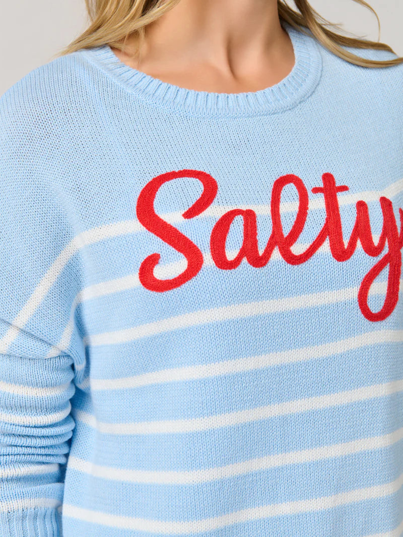 Salty Relaxed Fashion Fit Sweater - Blue