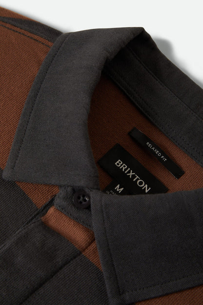 Union HW Rugby Polo - Black/Brown