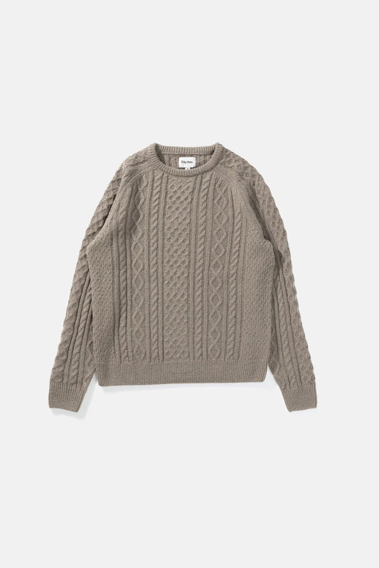 Mohair Fishermans Knit - Sand