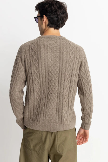 Mohair Fishermans Knit - Sand