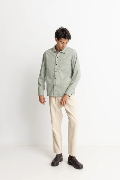 Corduroy L/S Shirt - Seafoam