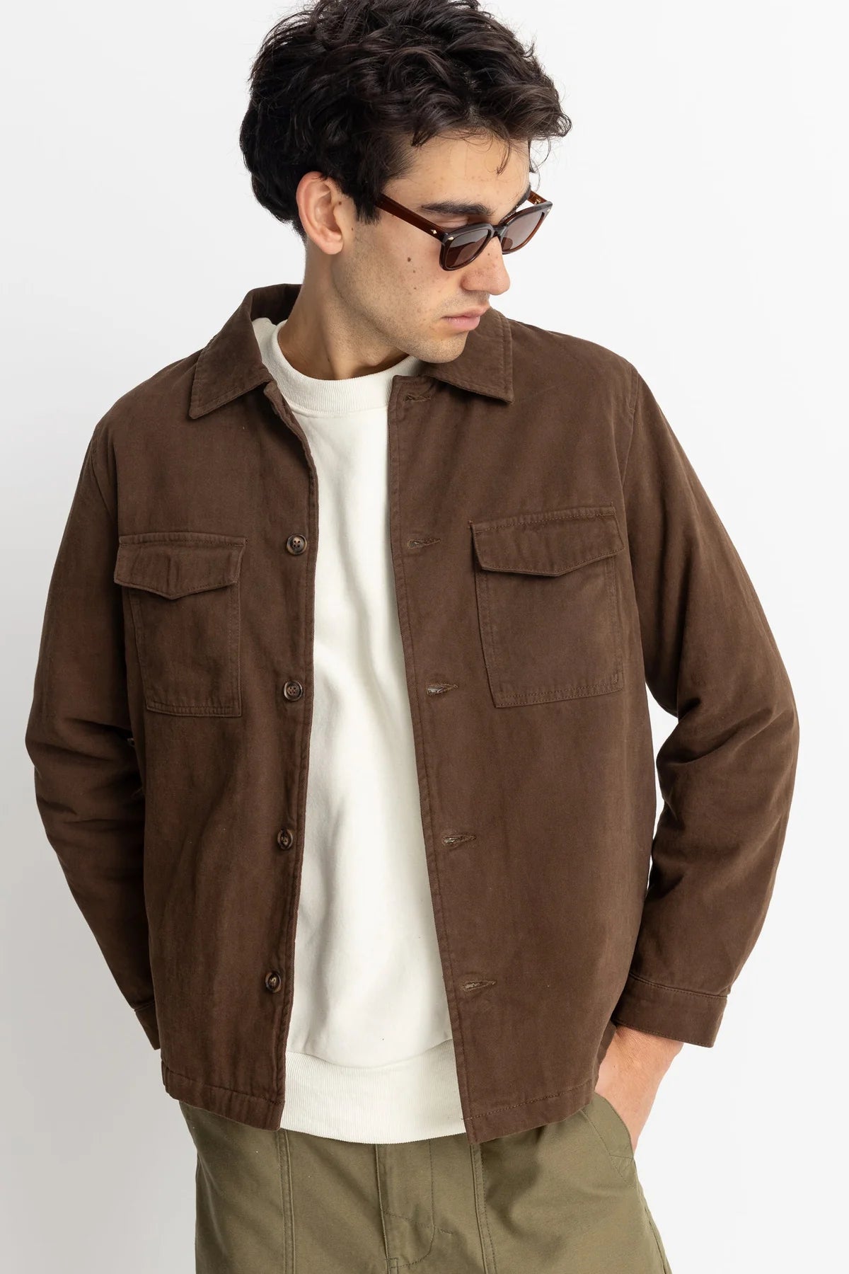 Insulated Overshirt - Chocolate