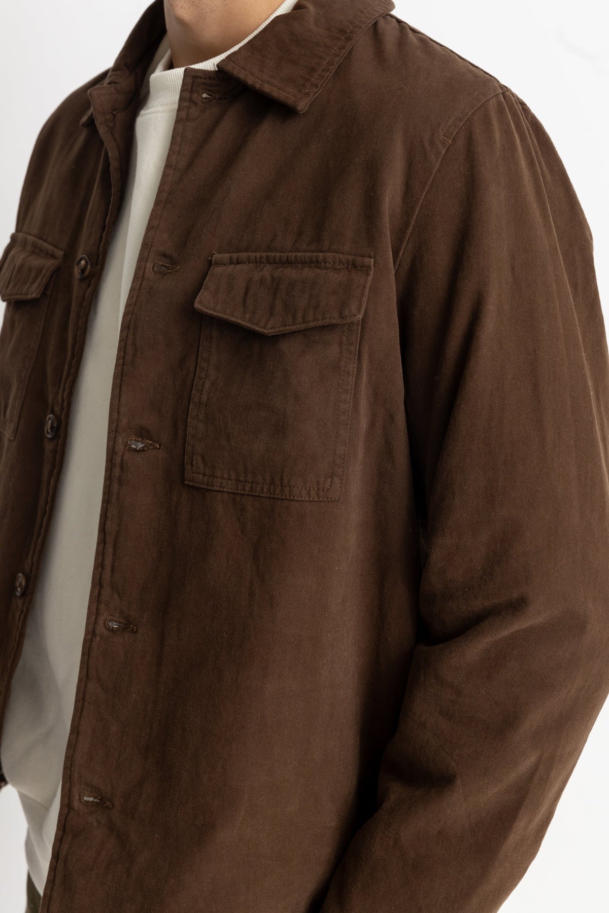 Insulated Overshirt - Chocolate