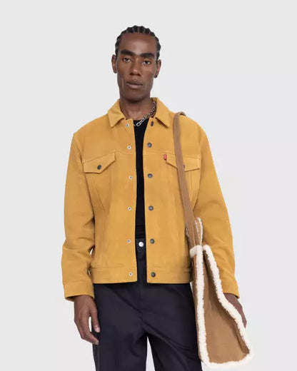 Highland Suede Trucker Jacket – Blue Seven Highland Suede Trucker Jacket – Blue Seven