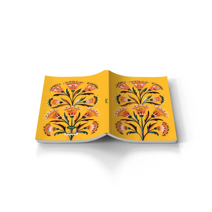 Golden Floral Classic Layflat Journal Notebook