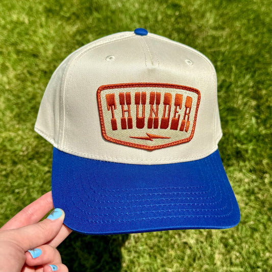 Thunder Bolt Royal Two Tone Hat - Orange