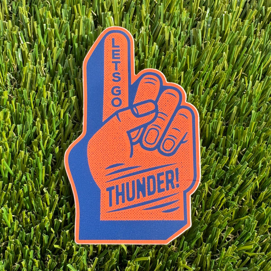 Thunder Foam Finger Sticker
