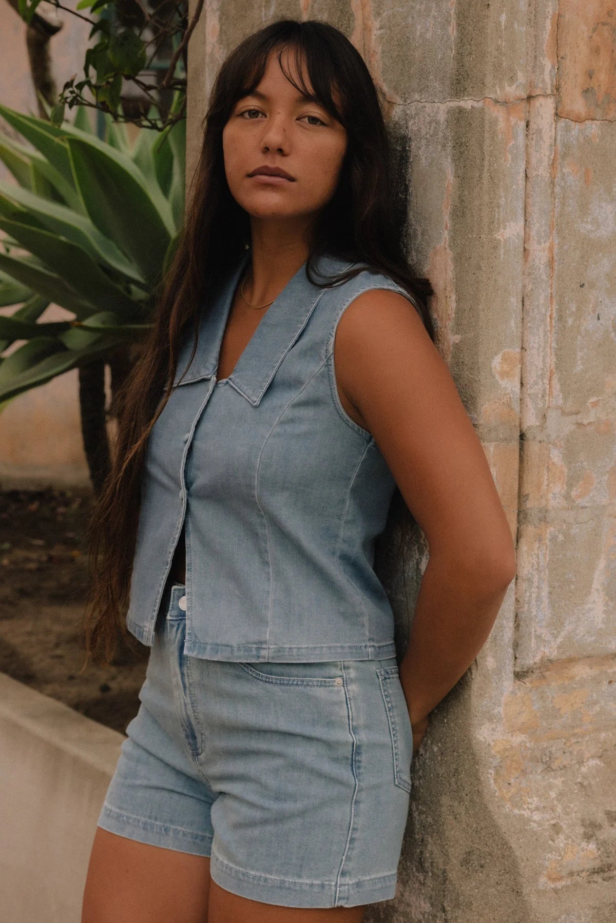Romy High Rise Denim Short - Denim