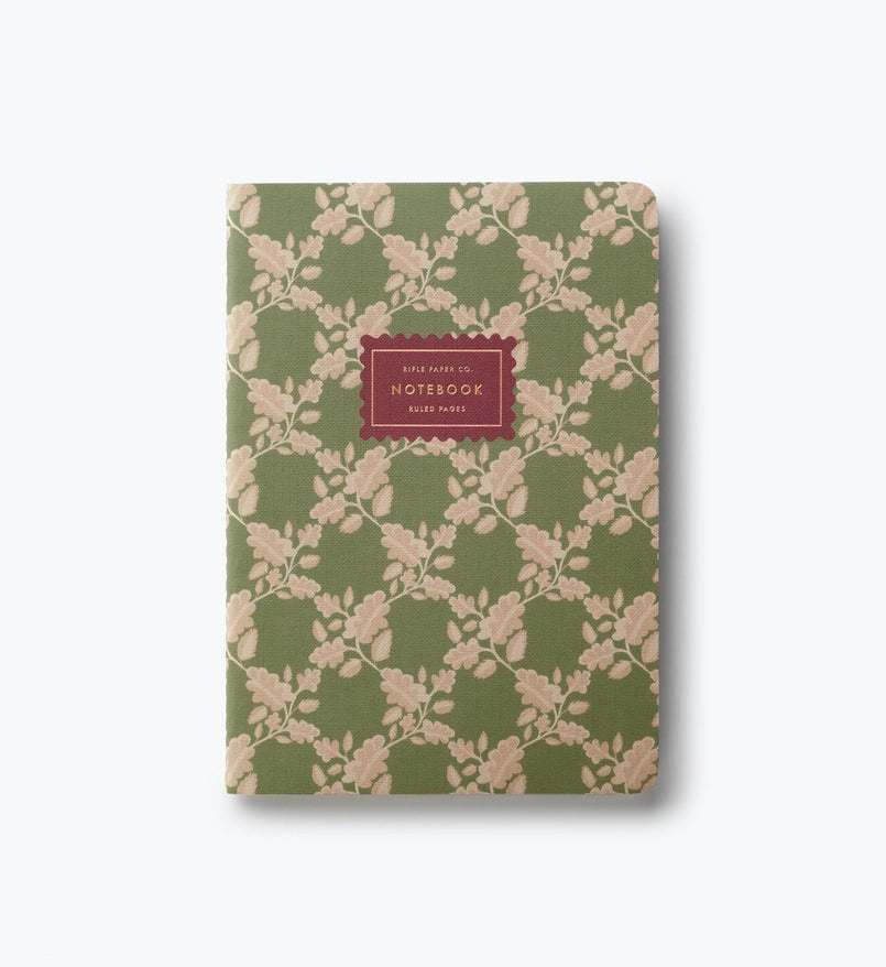 Assorted Set of 3 Paisley Notebooks
