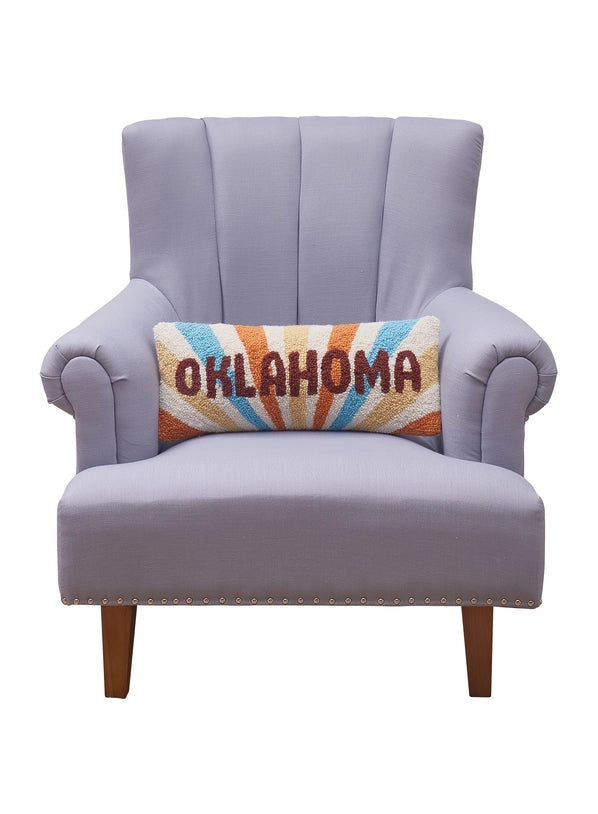 Oklahoma Hook Pillow - Shine