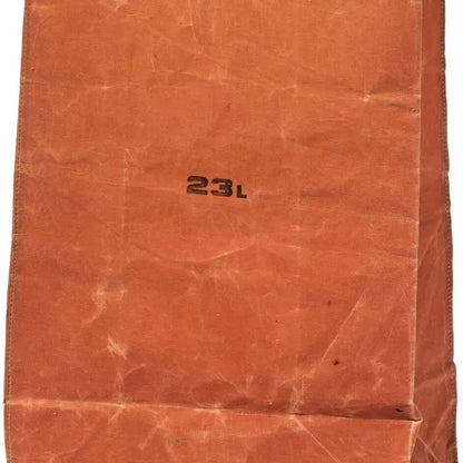 Waxed Cotton Grocery Bag - 23L Brown
