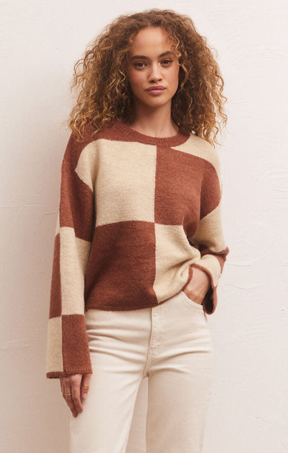 Rosi Blocked Sweater - Penny