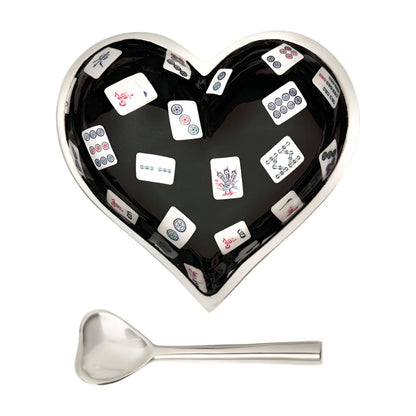 Happy Mahjong Heart With Spoon