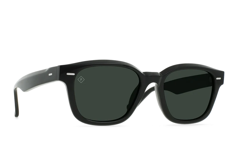 Carby Sunglasses Recycled Black / Green Polarized