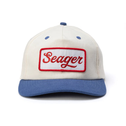 Uncle Bill Hemp Snapback - Cream/Blue