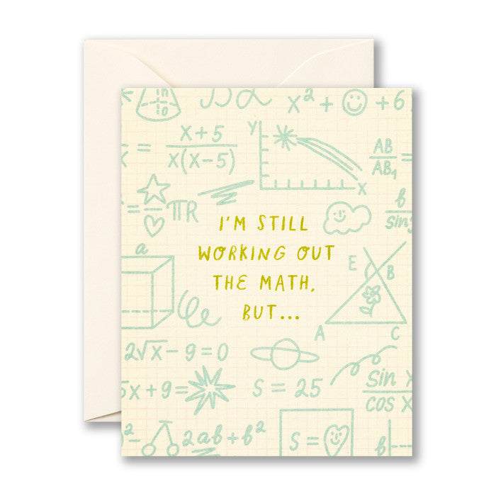 Working Out The Math Card