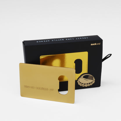 Gold Card Bottle Opener