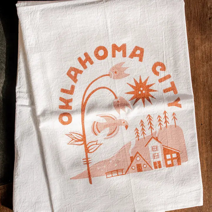 Oklahoma City Hometown Tea Towel