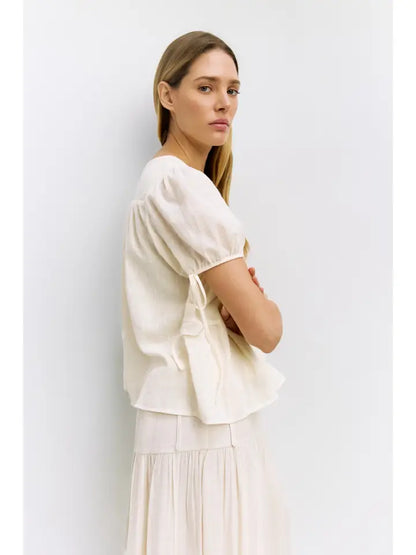 The Penelope Top - Cream