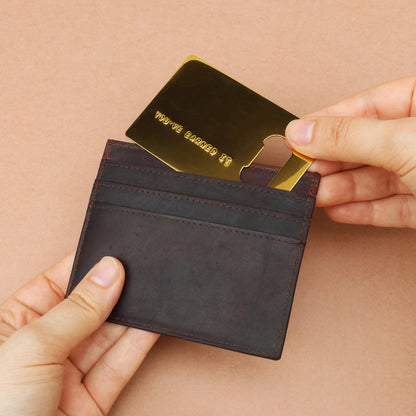 Gold Card Bottle Opener