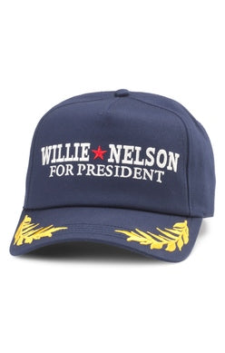 Willie Nelson for President Club Captain Hat - Navy