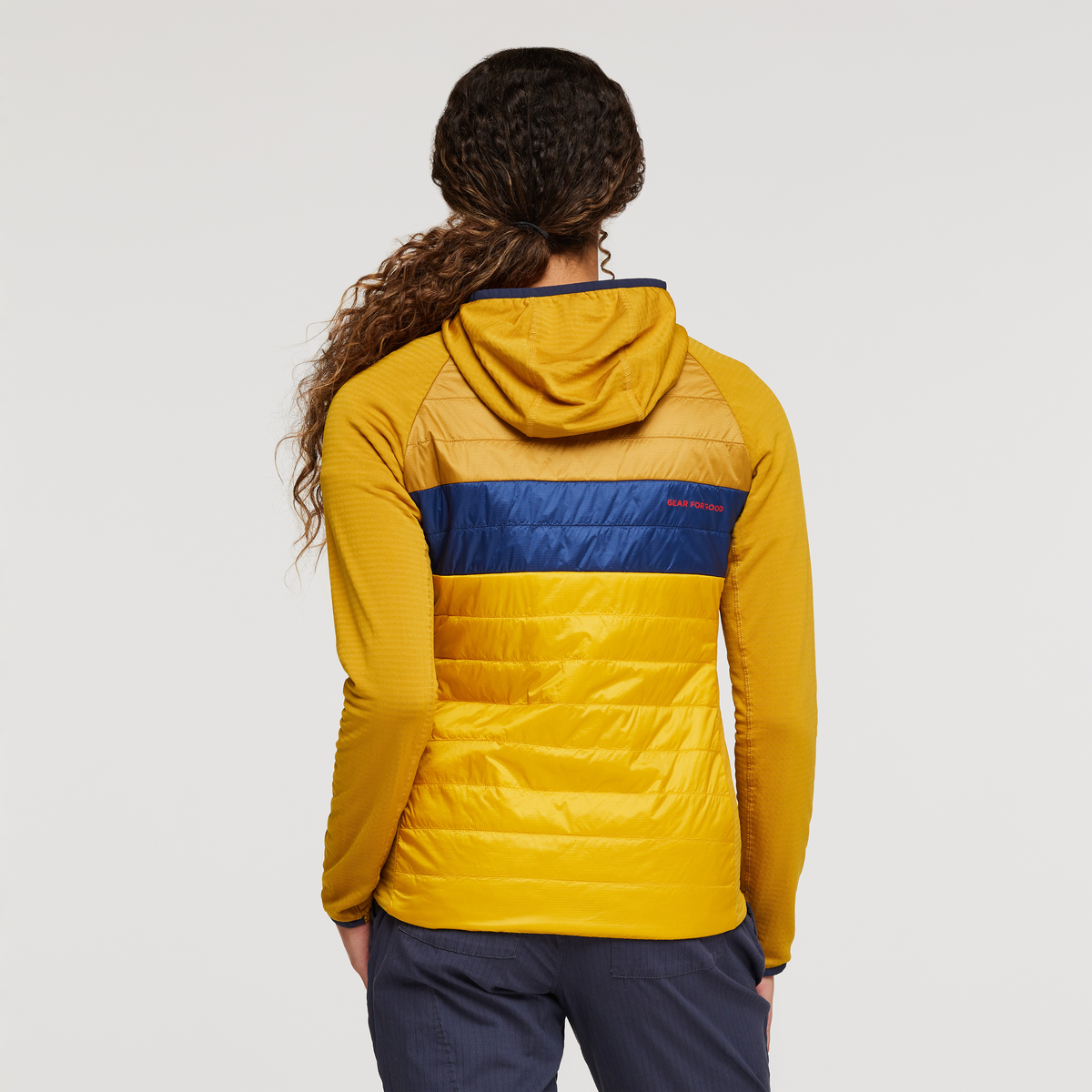 Capa Hybrid Insulated Hooded Jacket - Amber/Sunset