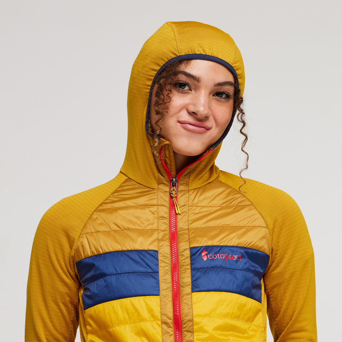 Capa Hybrid Insulated Hooded Jacket - Amber/Sunset