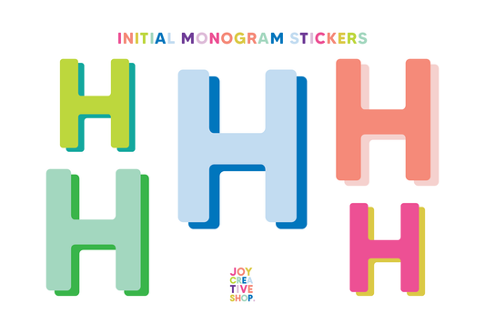 Alphabet Sticker Sheet - H